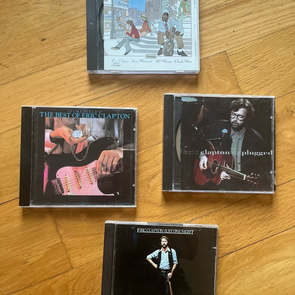 Eric Clapton CD Lot - 4 Classic Albums - Black & Various Cover Colors